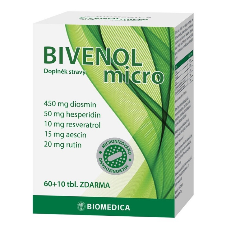 BIOMEDICA Bivenol micro 60 + 10 tablet ZDARMA
