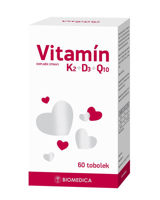 BIOMEDICA Vitamín K2 + D3 + Q10 60 tobolek