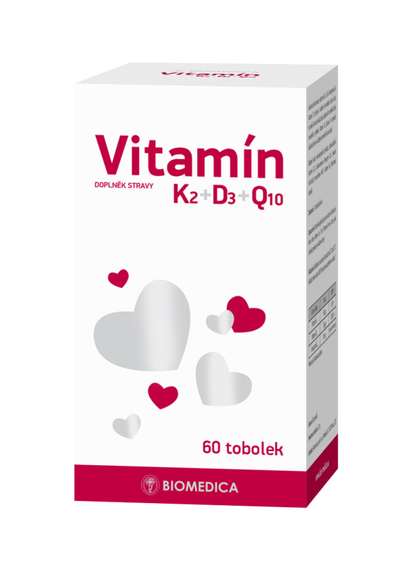 BIOMEDICA Vitamín K2 + D3 + Q10 60 tobolek