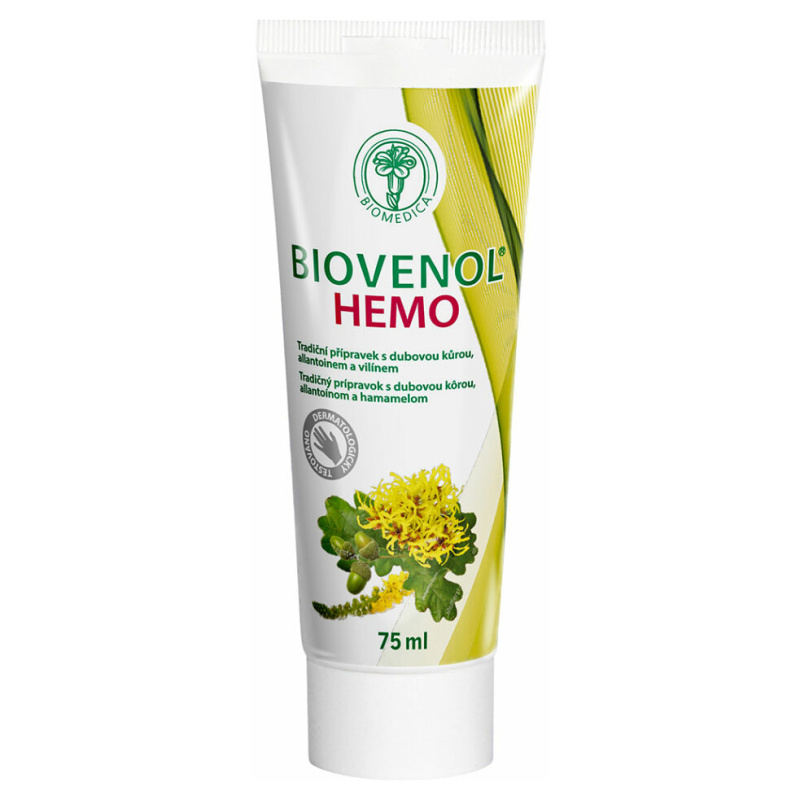 Biomedica Biovenol Hemo gel pro svědící a podrážděnou pokožku 75 ml