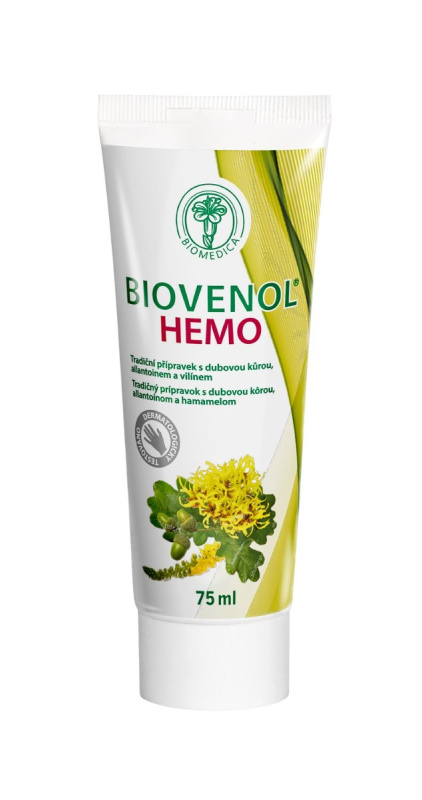 Biomedica Biovenol Hemo gel pro svědící a podrážděnou pokožku 75 ml