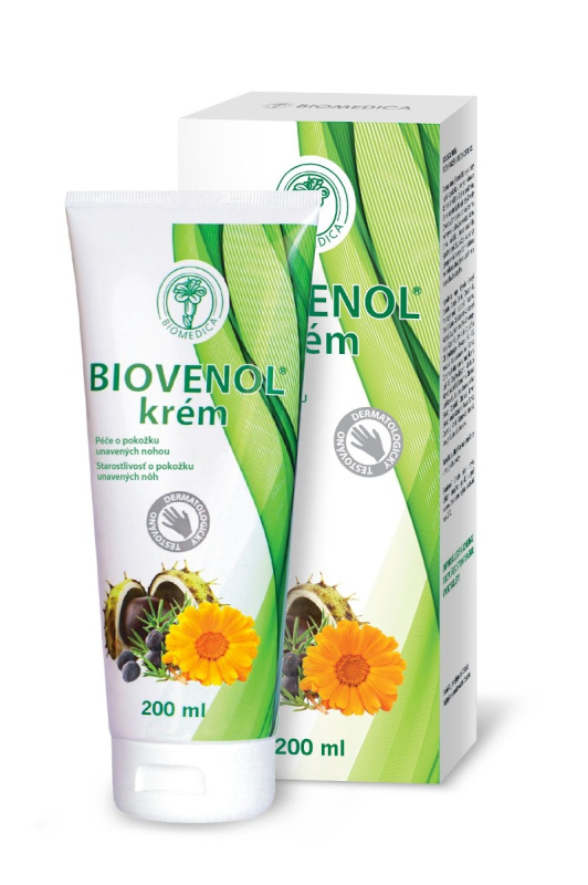 Biomedica Biovenol Bivenol krém na nohy s chladivým účinkem 200 ml