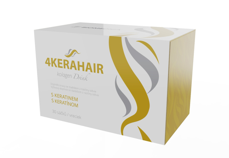 BIOMEDICA 4KERAHAIR kolagen drink s keratinem 30 sáčků