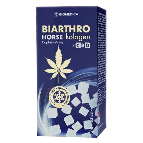 Biomedica BIARTHRO HORSE kolagen s CBD 60 kostiček