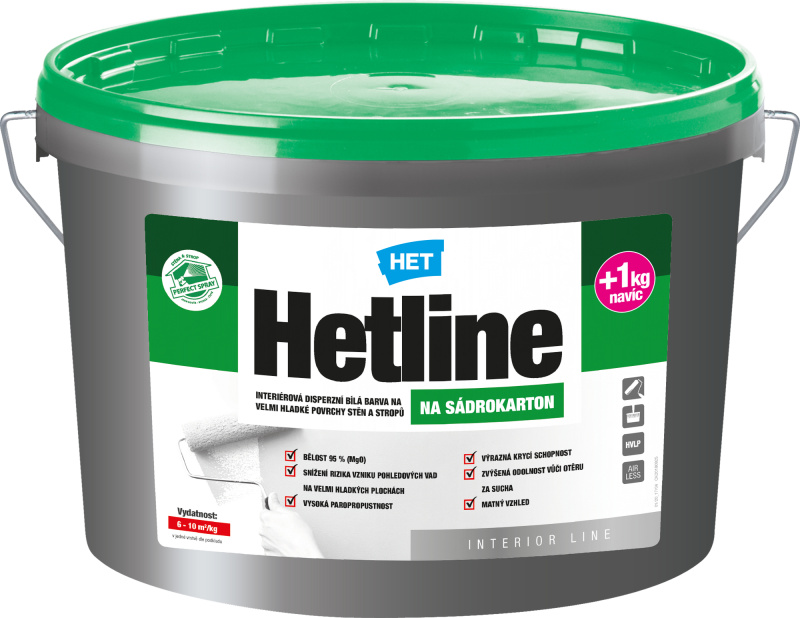 Malba interiérová HET Hetline bílá 7+1 kg