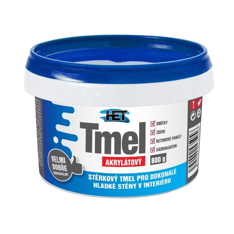 HET Akrylátový stěrkový tmel 0,8 kg