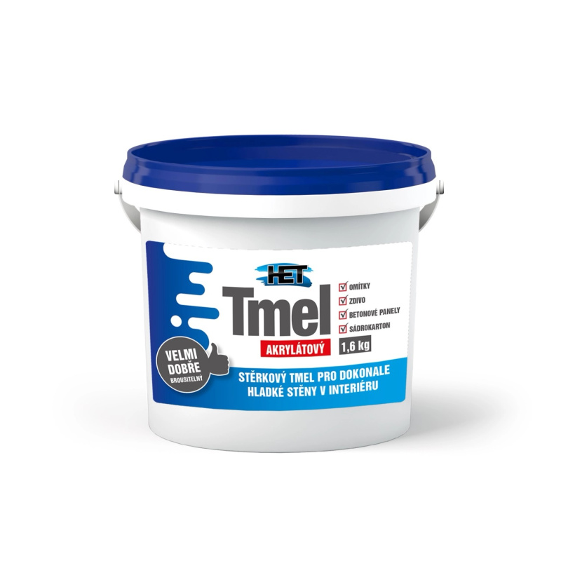 HET Akrylátový stěrkový tmel 1,6 kg