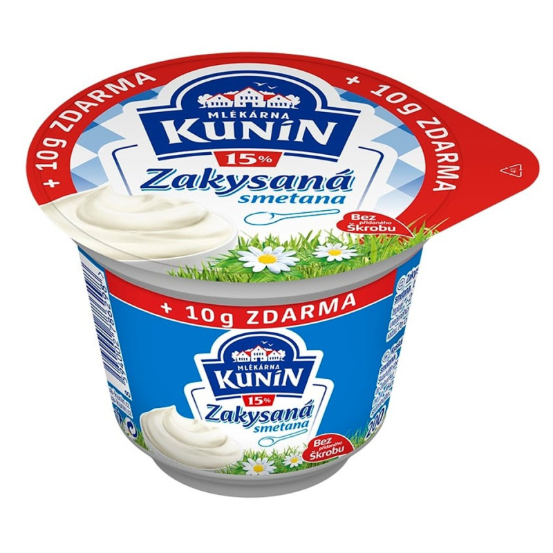 Mlékárna Kunín Smetana zakysaná 15%