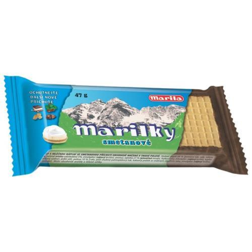 Marilky oplatka smetanová oblévané máčené 47g