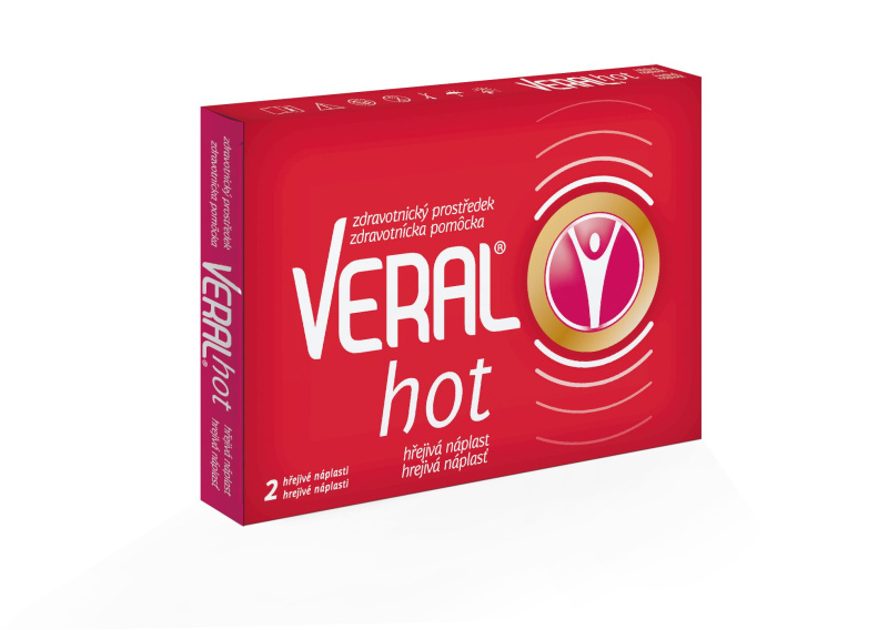 VERAL HOT hřejivá náplast 2 kusy