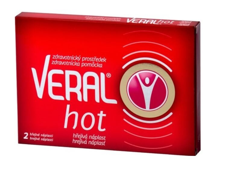 VERAL HOT hřejivá náplast 2 kusy
