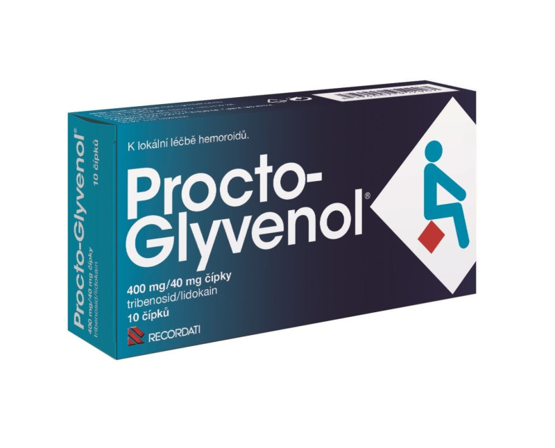 PROCTO-GLYVENOL 400MG/40MG čípek 10