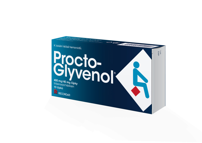 PROCTO-GLYVENOL 400MG/40MG čípek 10