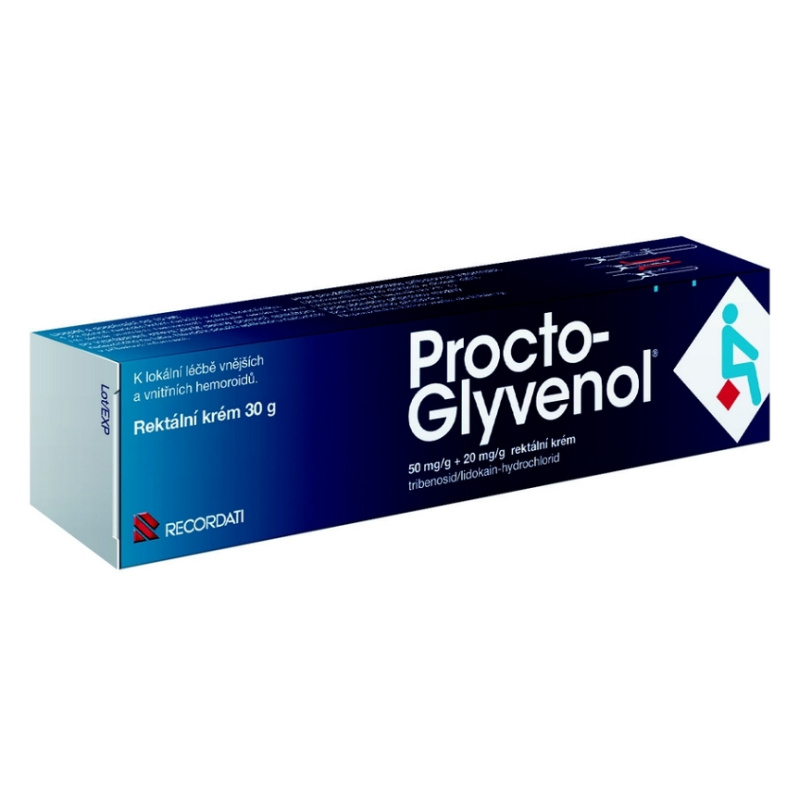 PROCTO-GLYVENOL 50MG/G+20MG/G Rektální krém 1X30G
