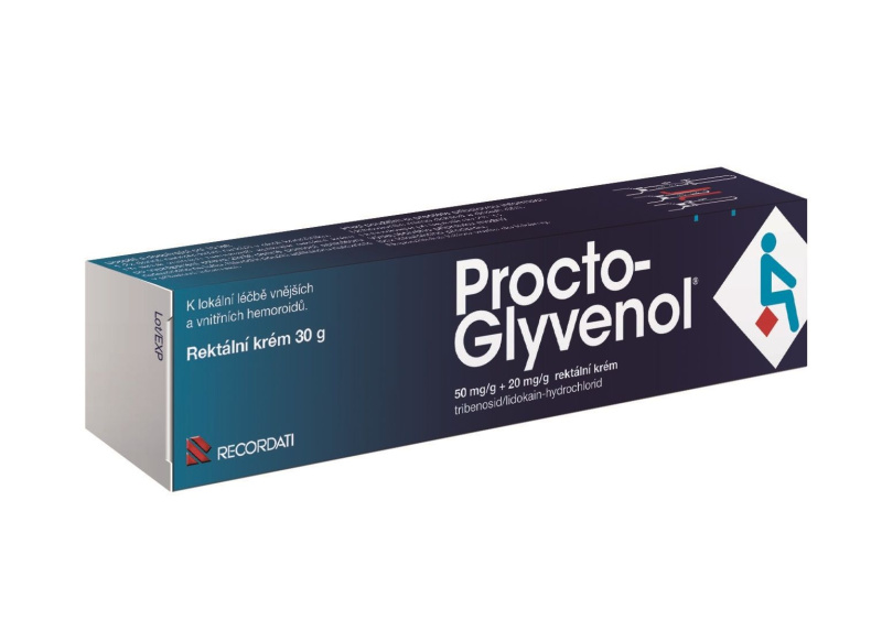 PROCTO-GLYVENOL 50MG/G+20MG/G Rektální krém 1X30G