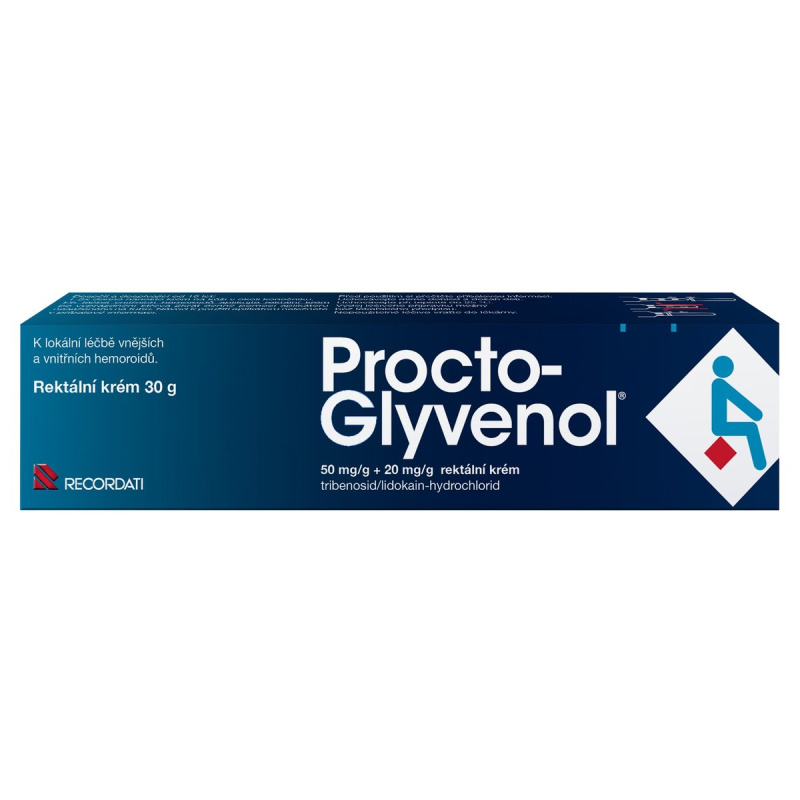 PROCTO-GLYVENOL 50MG/G+20MG/G Rektální krém 1X30G