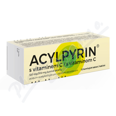 ACYLPYRIN S VITAMINEM C 320MG/200MG šumivá tableta 12