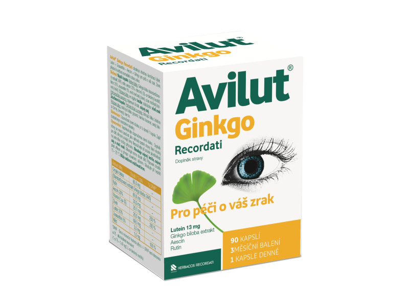 AVILUT Ginkgo Recordati 90 kapslí