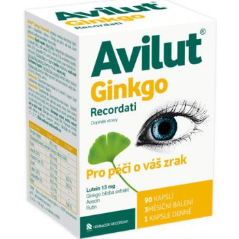 AVILUT Ginkgo Recordati 90 kapslí