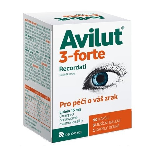 AVILUT 3-forte Recordati 90 kapslí