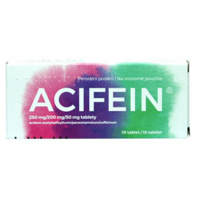 ACIFEIN 250MG/200MG/50MG Tableta 10X1