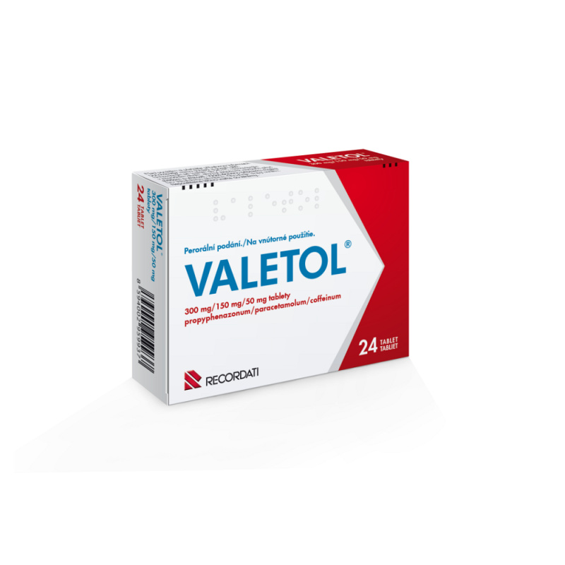 VALETOL 300MG/150MG/50MG Tableta 24