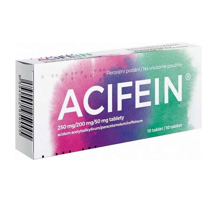 ACIFEIN 250MG/200MG/50MG TBL NOB 10X1