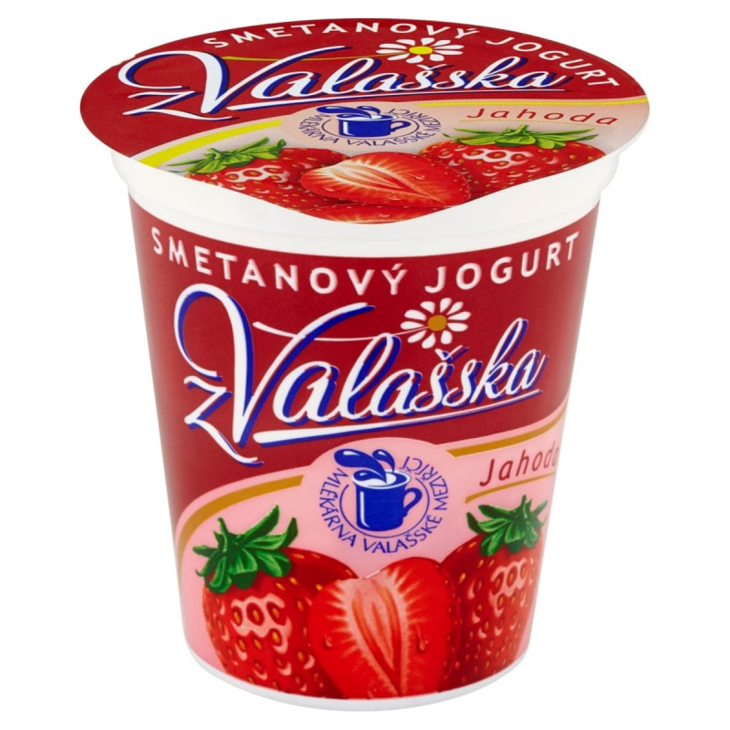 Mlékárna ValMez Smetanový jogurt jahoda