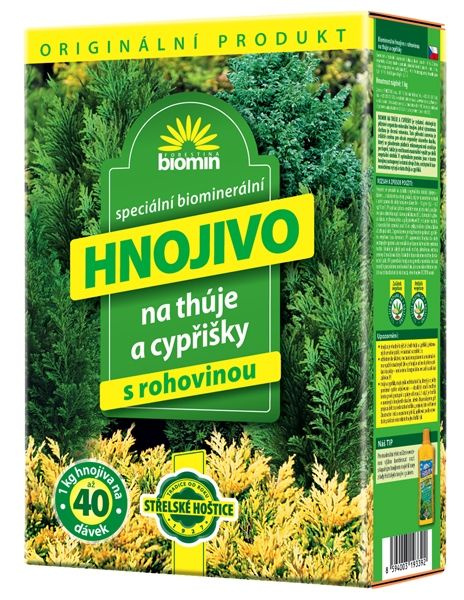 Biomin - Hnojivo na thúje a cypřišky s rohovinou 1 kg