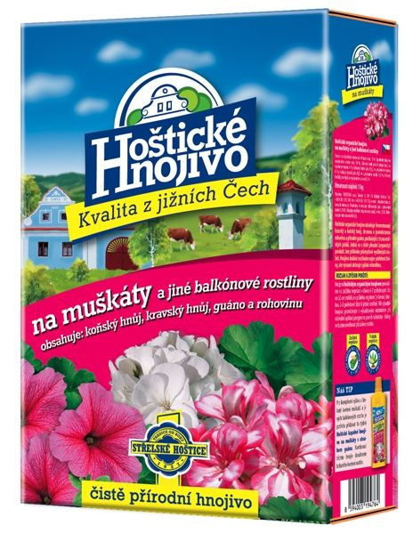 Forestina s.r.o. Hoštické hnojivo na muškáty s guánem 1 kg