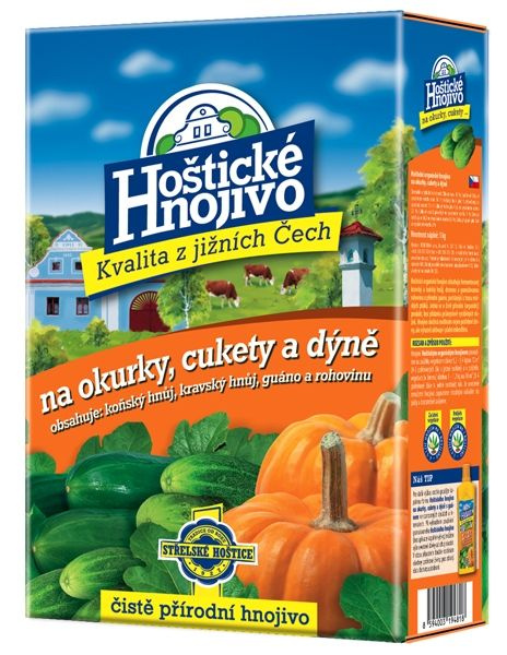 Forestina s.r.o. Hoštické hnojivo na okurky, cukety a dýně s guánem 1 kg