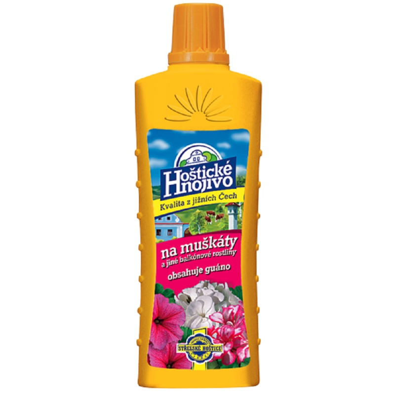 Hoštické hnojivo na muškáty - tekuté 0.5 l