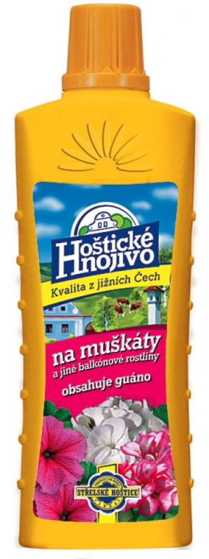 Hoštické hnojivo na muškáty - tekuté 0.5 l