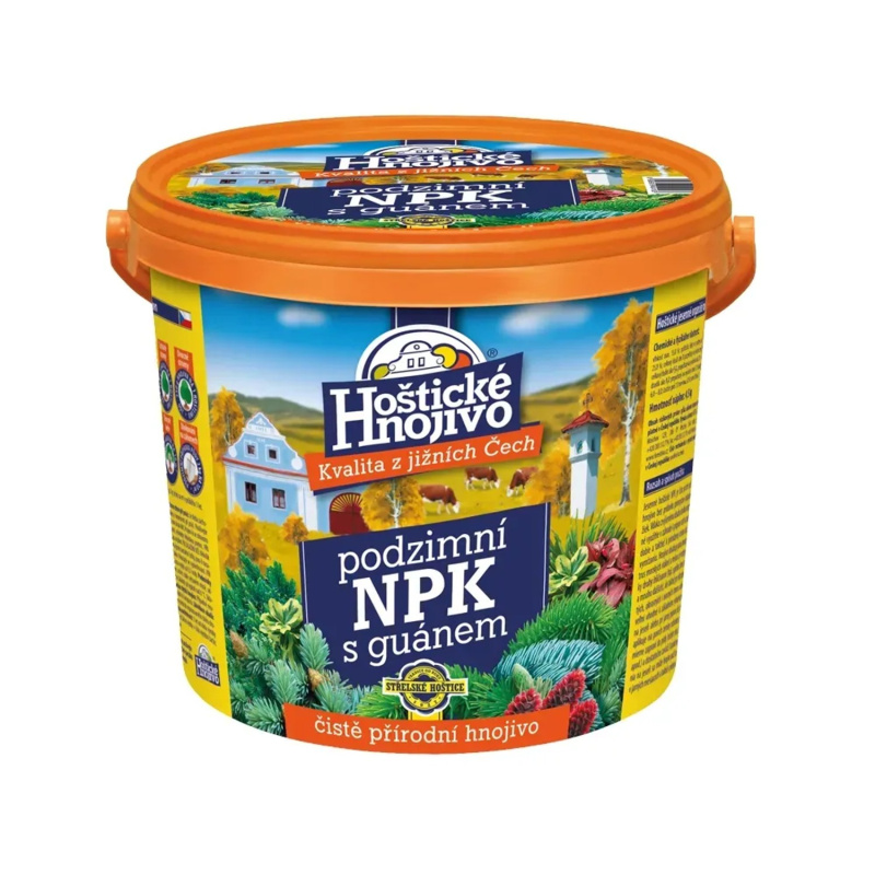 Hoštické hnojivo NPK podzimní s guánem 4,5 kg