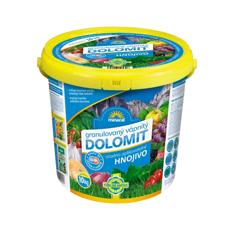 Vápenec dolomitický, granulovaný, kbelík 10 kg