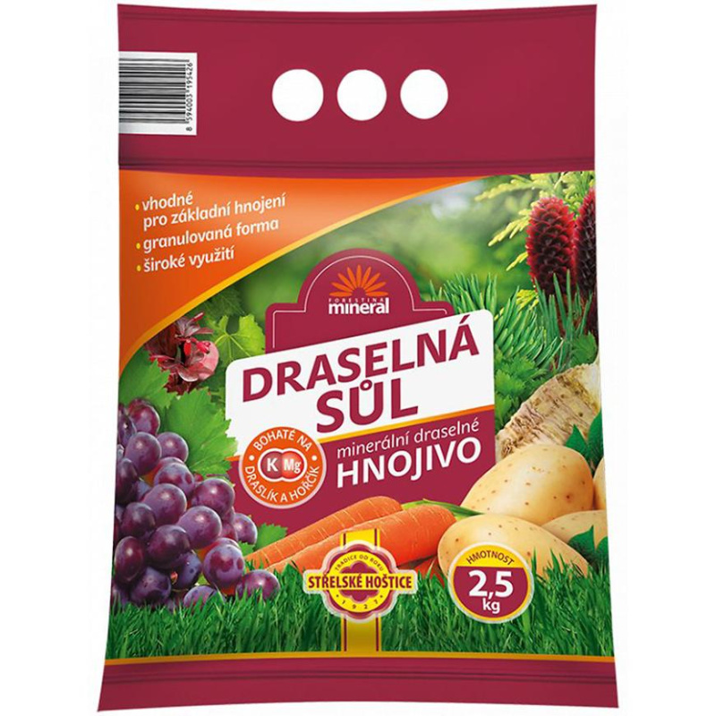 Forestina s.r.o. Minerální hnojivo - draselná sůl granulovaná 2,5 kg
