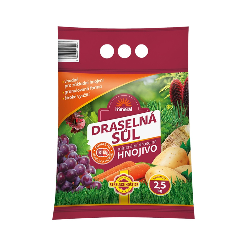 Forestina s.r.o. Minerální hnojivo - draselná sůl granulovaná 2,5 kg
