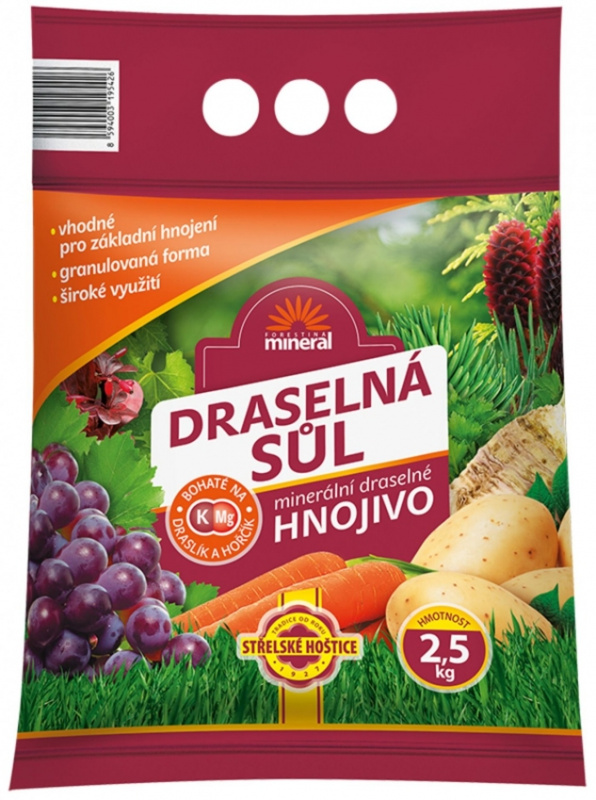 Forestina s.r.o. Minerální hnojivo - draselná sůl granulovaná 2,5 kg
