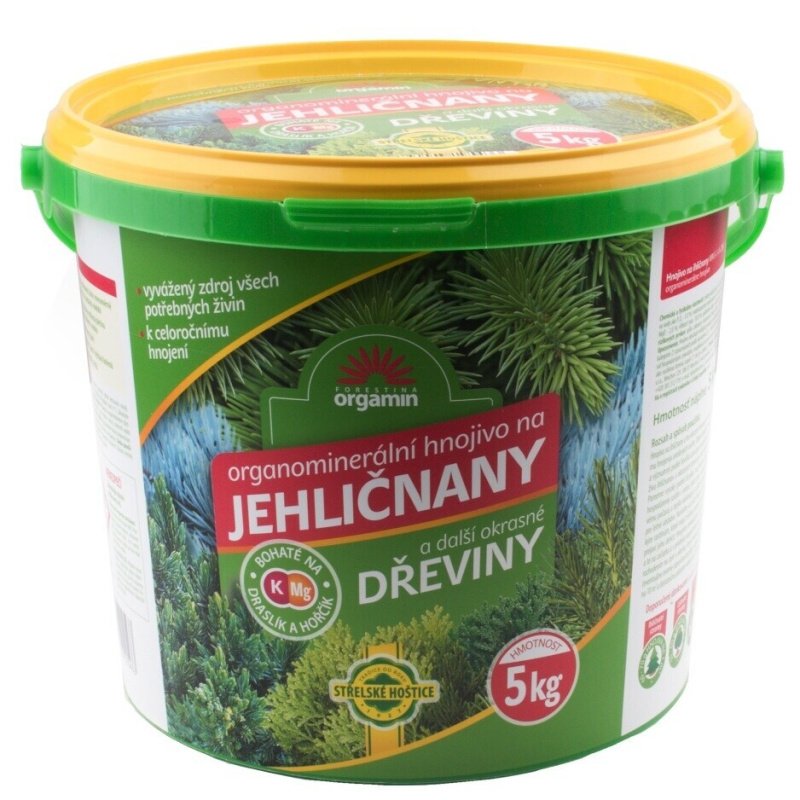 Hnojivo na jehličnany a okrasné dřeviny 5 kg