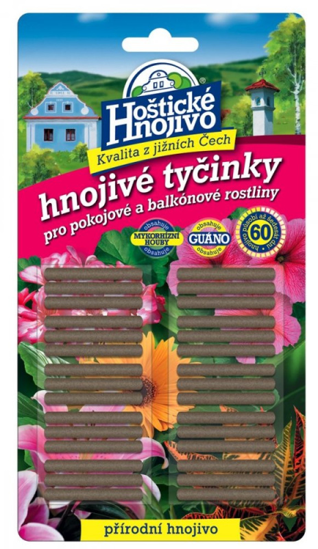 Hnojivé tyčinky pro pokojové a balkónové rostliny