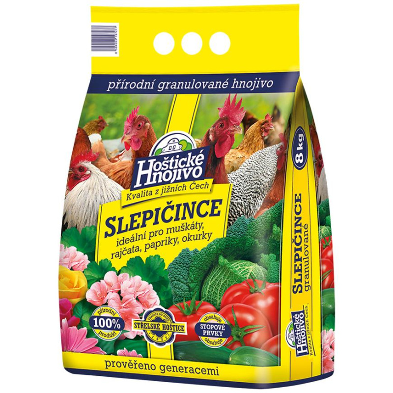 Forestina s.r.o. Hoštické hnojivo - slepičince granulované 8 kg