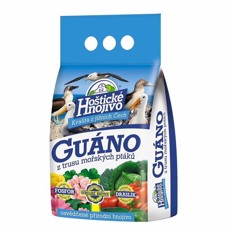 Forestina s.r.o. Hoštické hnojivo - GUÁNO granulované 2,5 kg