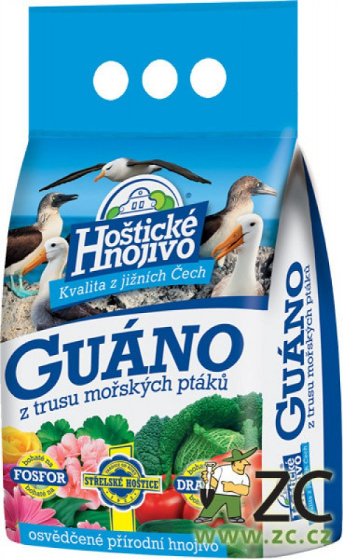 Forestina s.r.o. Hoštické hnojivo - GUÁNO granulované 2,5 kg