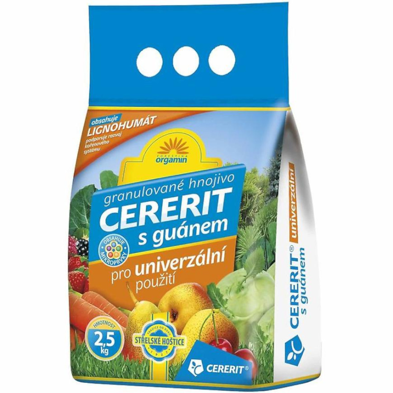 Forestina s.r.o. Granulované hnojivo CERERIT s guánem univerzální 2,5 kg