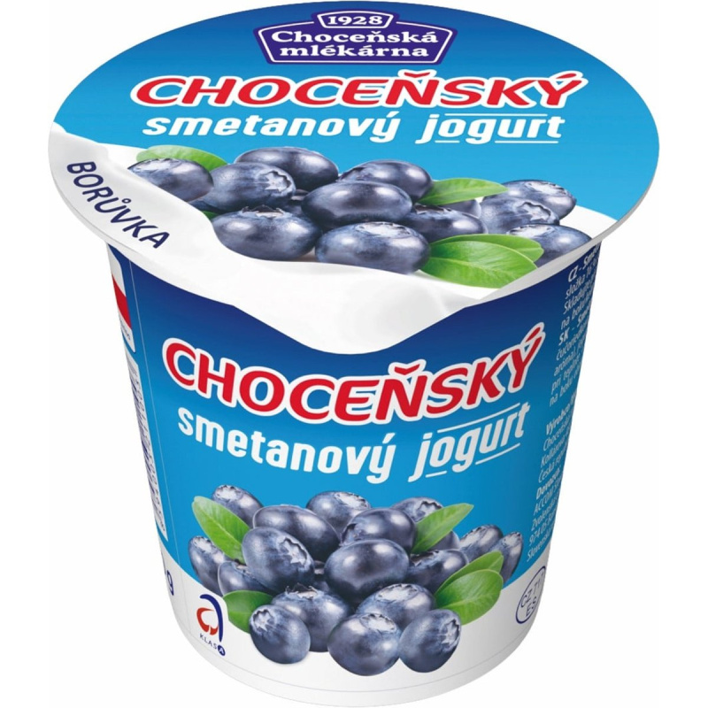 Choceňská mlékárna Choceňský smetanový jogurt borůvka