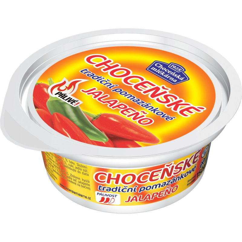 Choceňská mlékárna Choceňské tradiční pomazánkové jalapeno