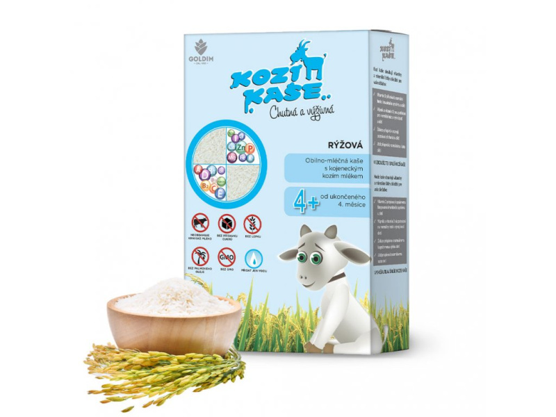 Kozí kaše Rýžová 4m+ 225 g