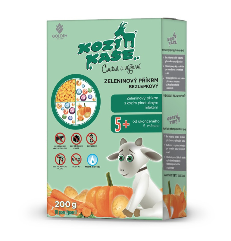 Kozí kaše Zeleninový příkrm 5m+ 200 g