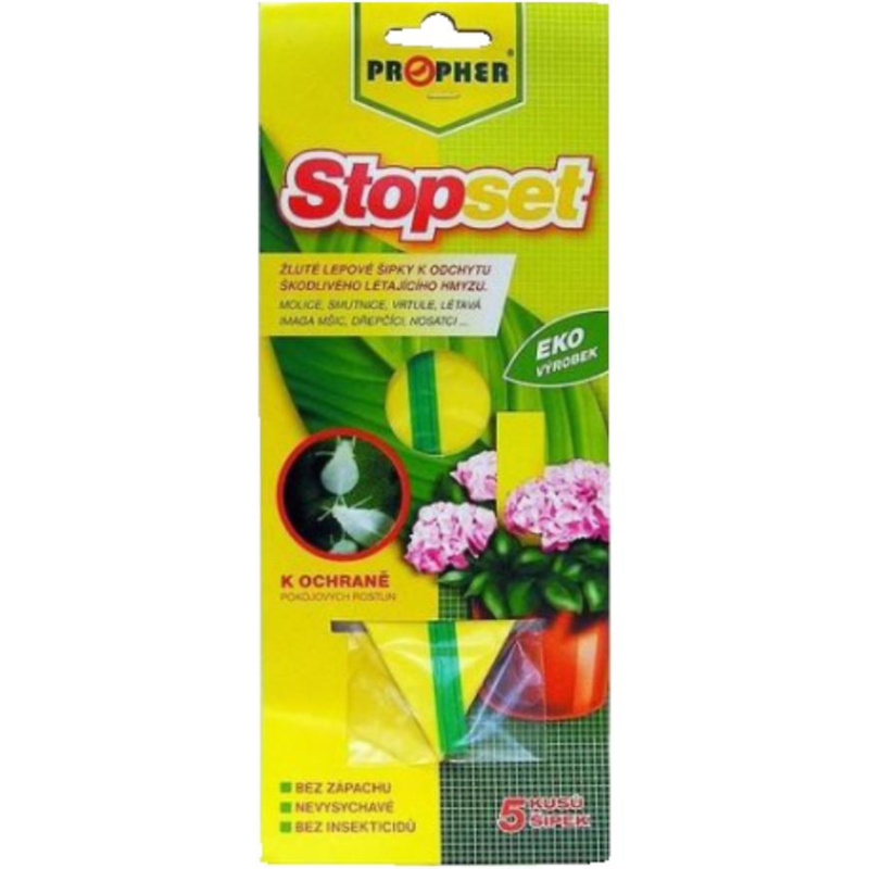 Propher Stopset Lepové šipky žluté 14x5 cm
