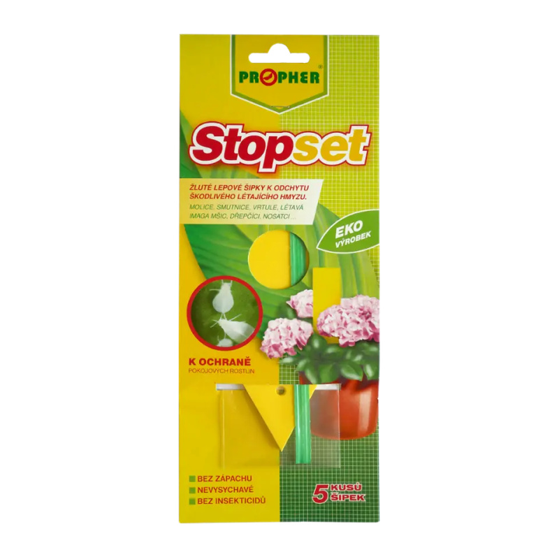 Propher Stopset Lepové šipky žluté 14x5 cm